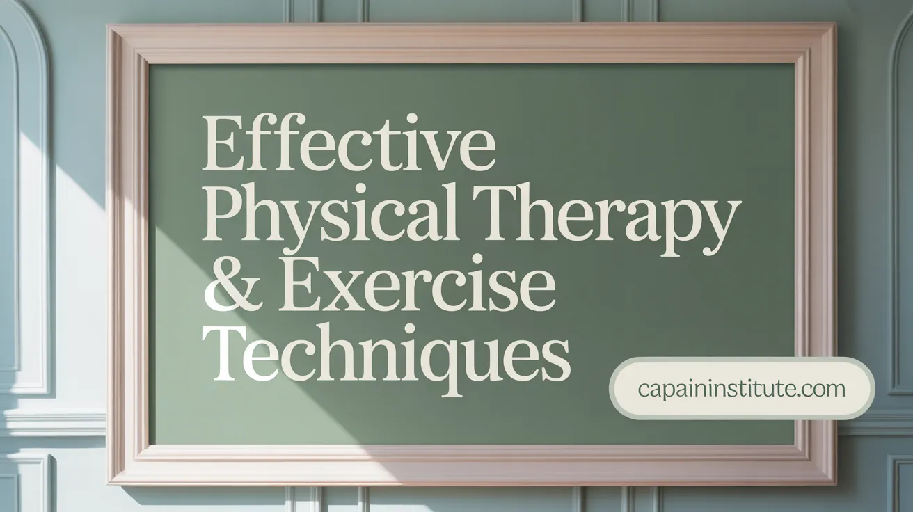 Effective Physical Therapy & Exercise Techniques