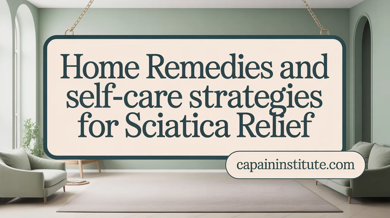 Home Remedies and Self-Care Strategies for Sciatica Relief