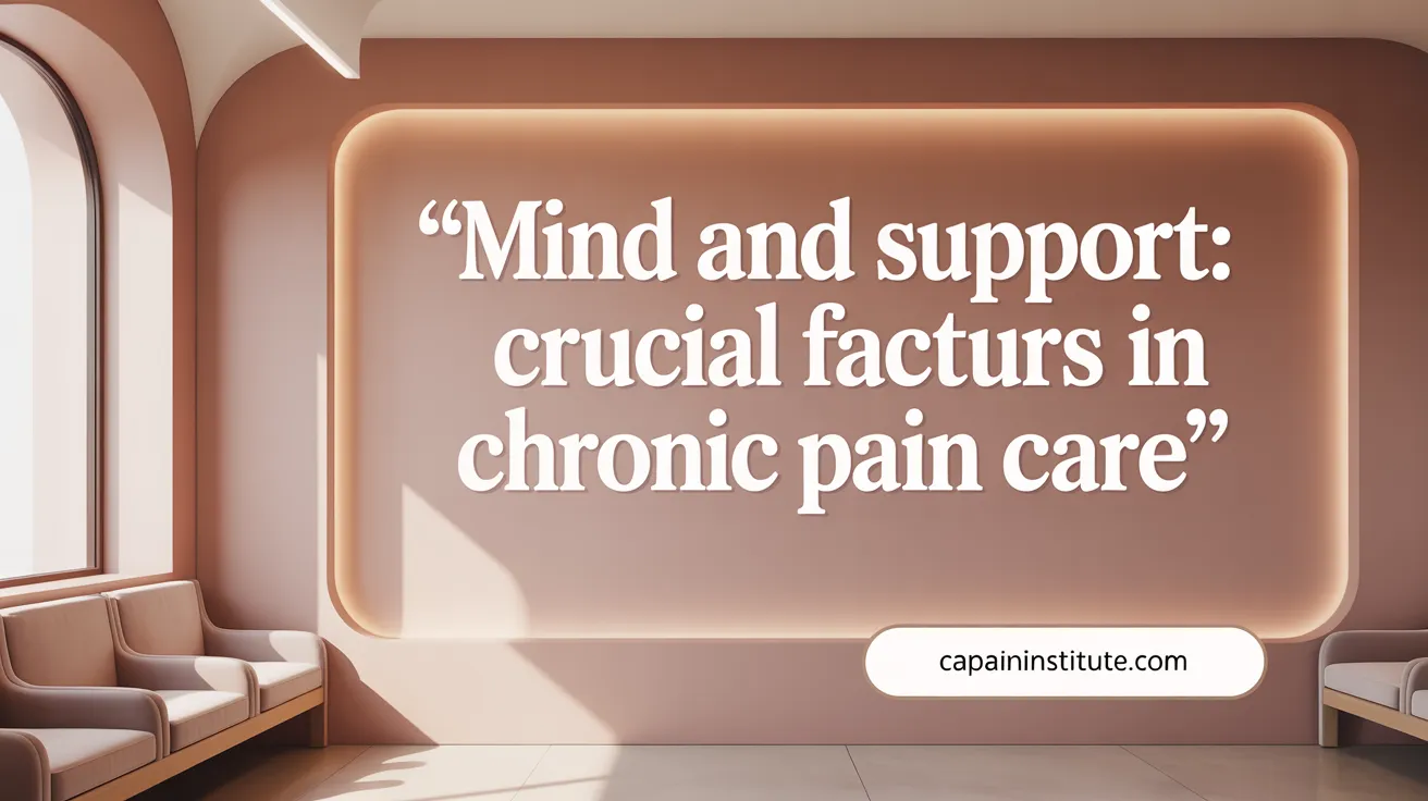 Mind and Support: Crucial Factors in Chronic Pain Care