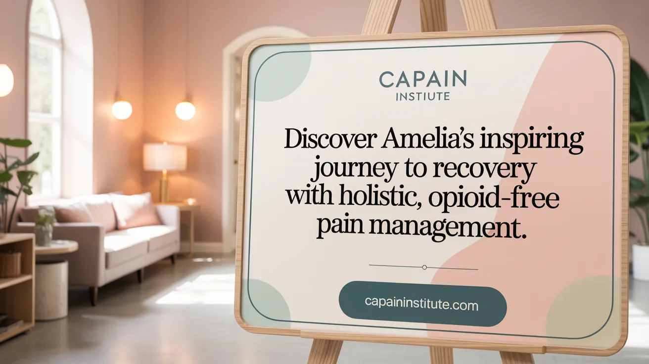 Discover Amelia's inspiring journey to recovery with holistic, opioid-free pain management.