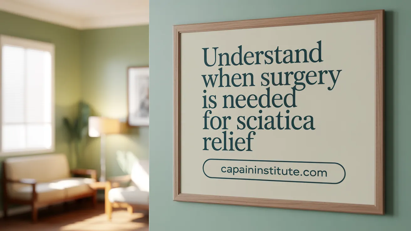 Understand When Surgery is Needed for Sciatica Relief