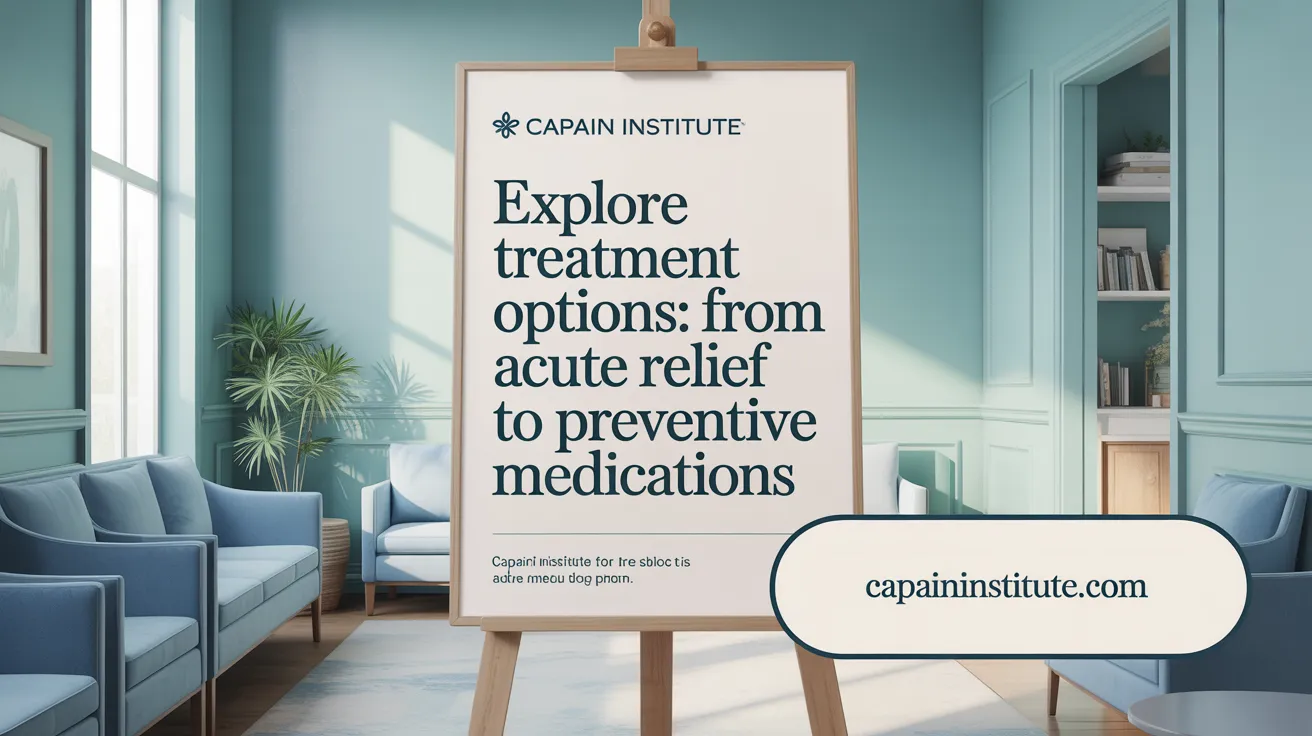 Explore treatment options: From acute relief to preventive medications