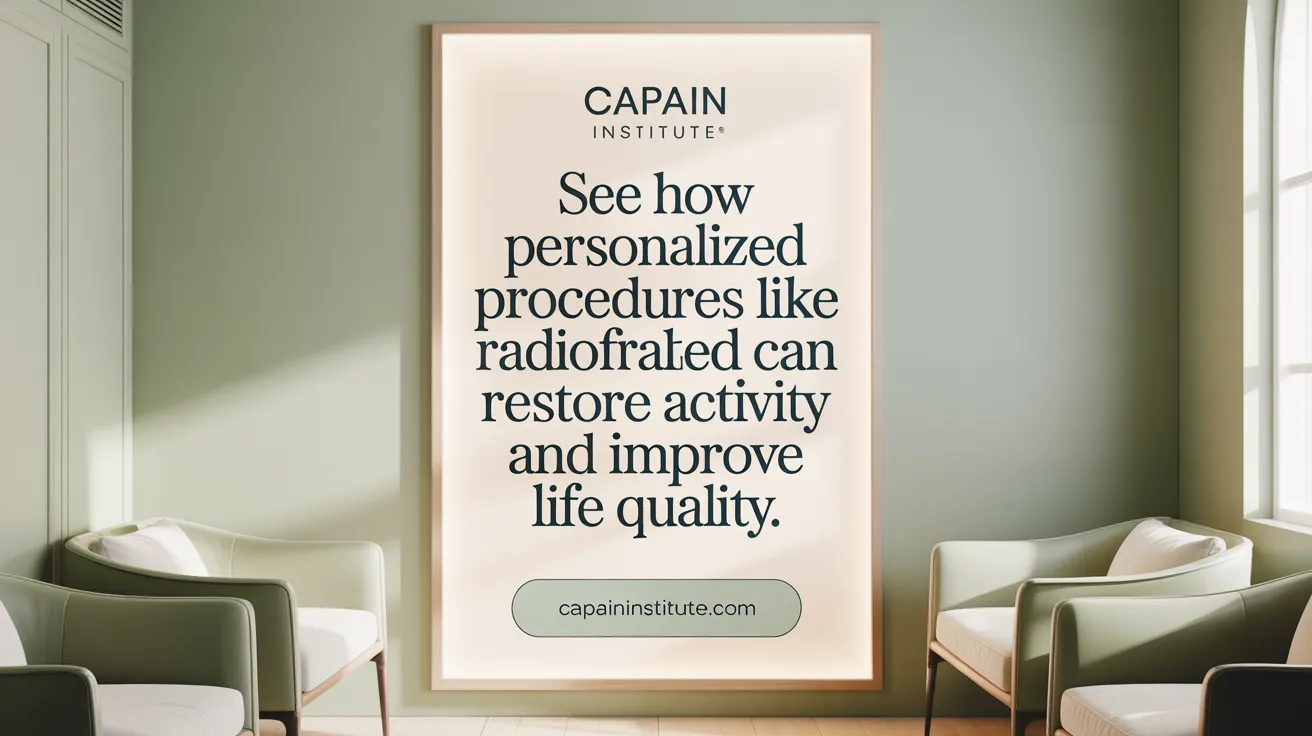 See how personalized procedures like radiofrequency ablation can restore activity and improve life quality.