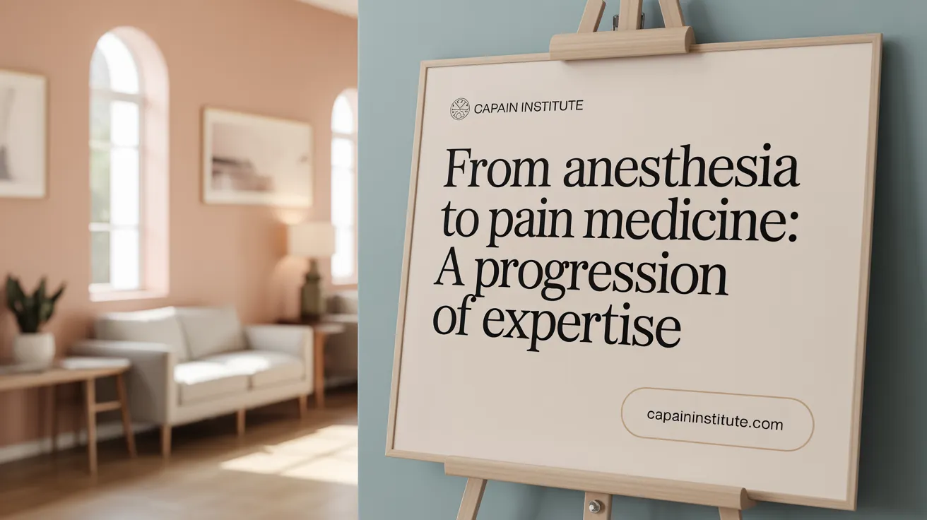 From Anesthesia to Pain Medicine: A Progression of Expertise