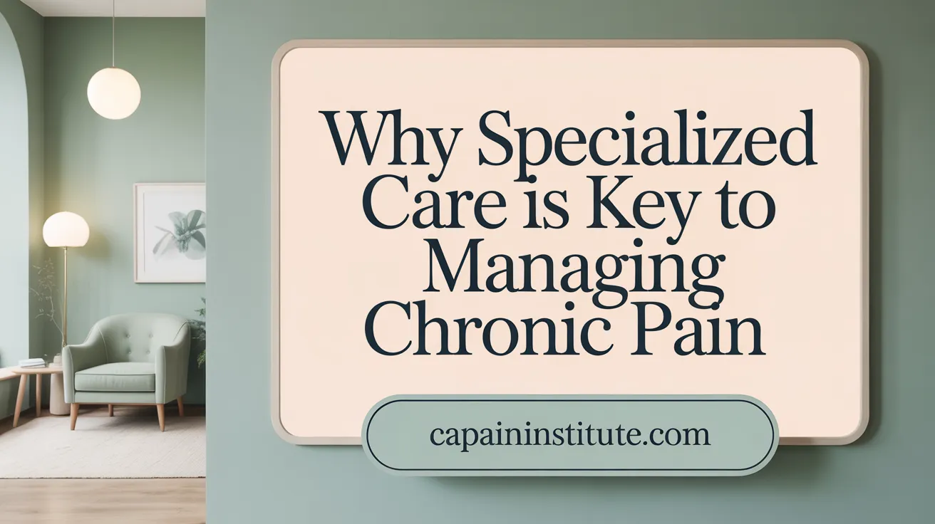 Why Specialized Care Is Key to Managing Complex Chronic Pain