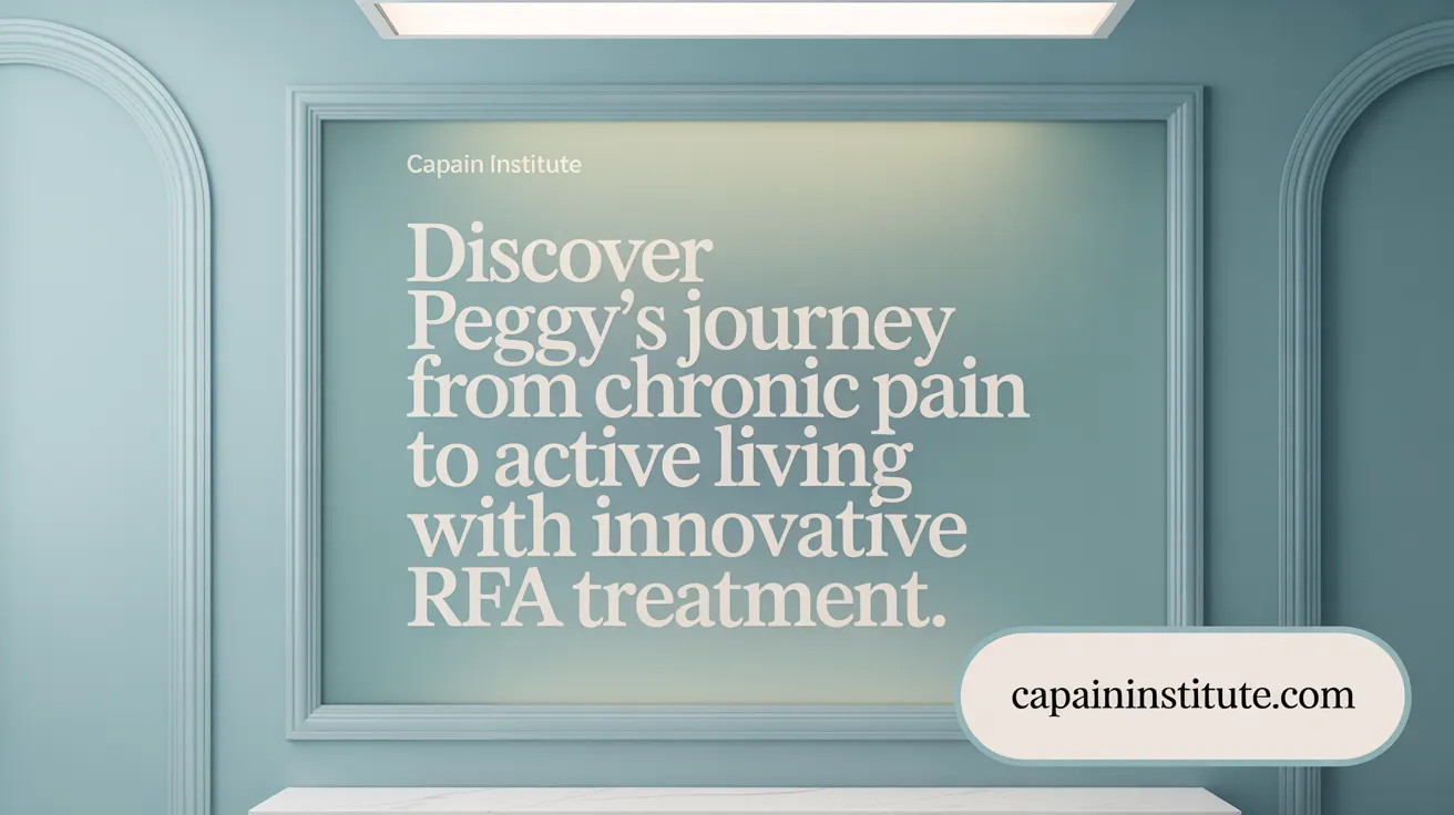 Discover Peggy's journey from chronic pain to active living with innovative RFA treatment.