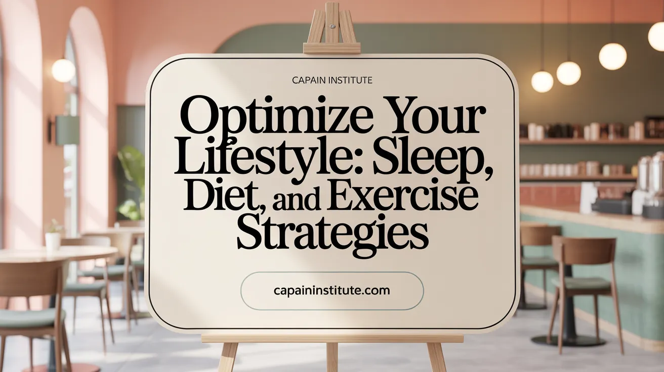 Optimize your lifestyle: Sleep, diet, and exercise strategies