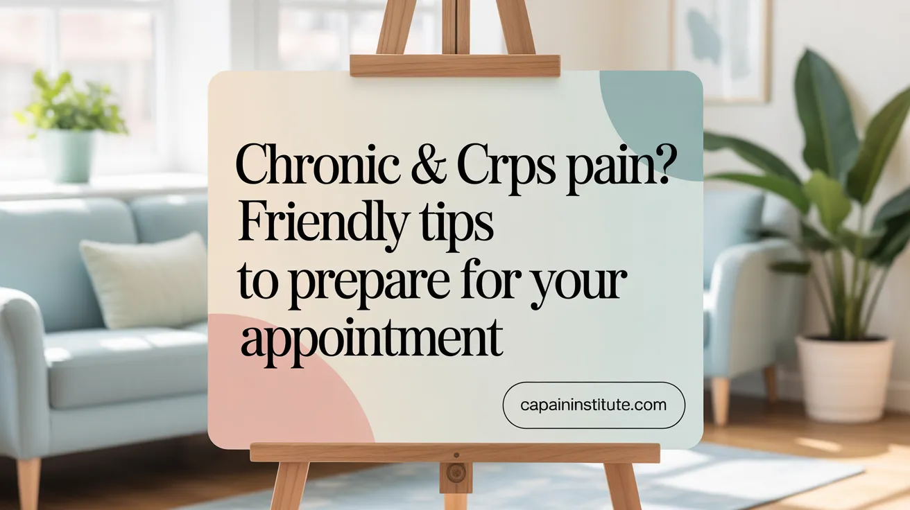 Chronic & CRPS Pain? Tailored Tips to Prepare for Your Appointment