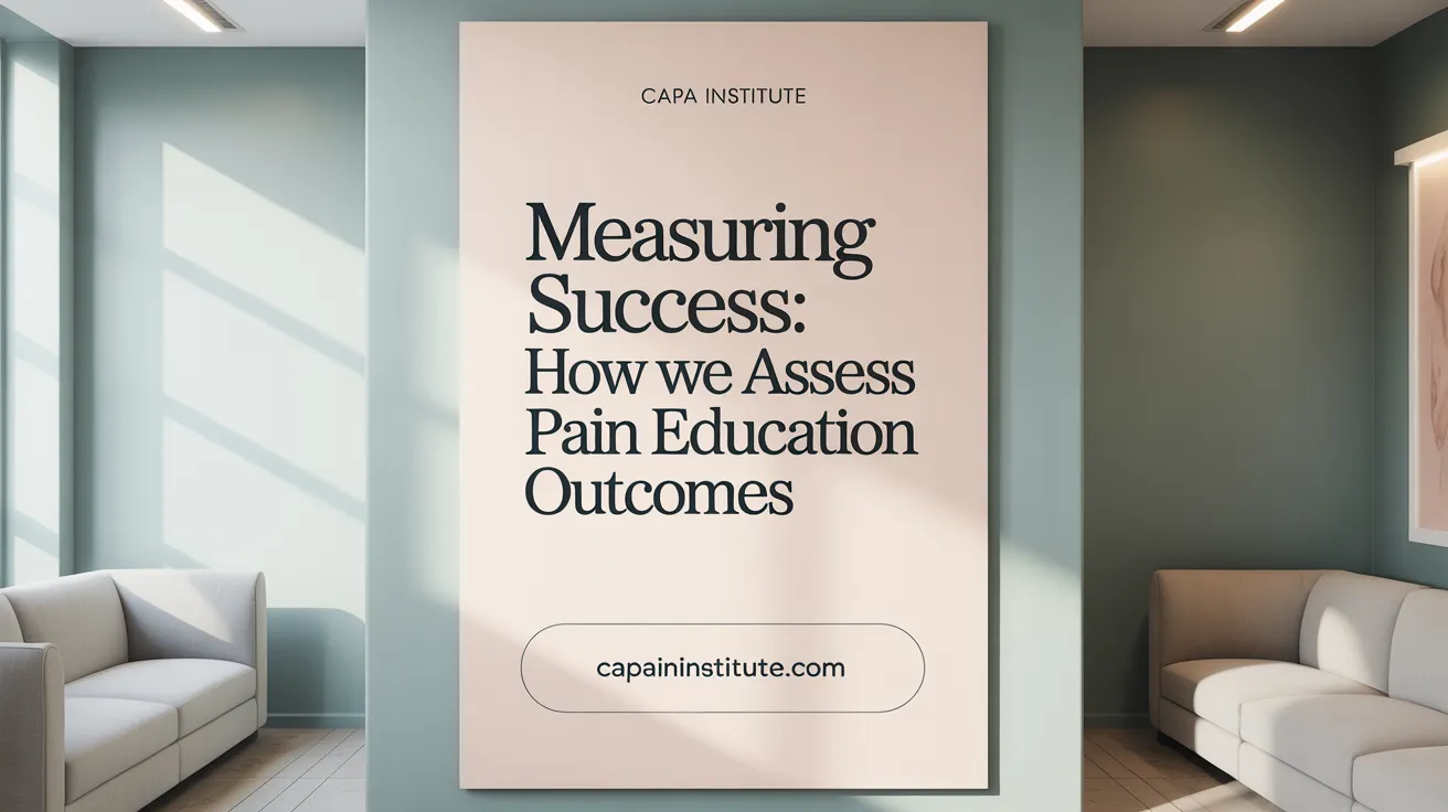 Measuring Success: How We Assess Pain Education Outcomes