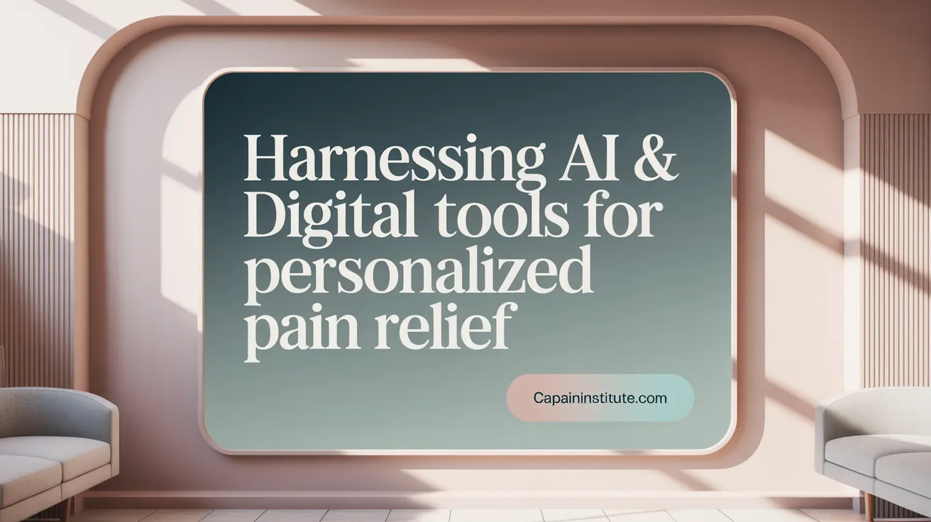 Harnessing AI & Digital Tools for Personalized Pain Relief