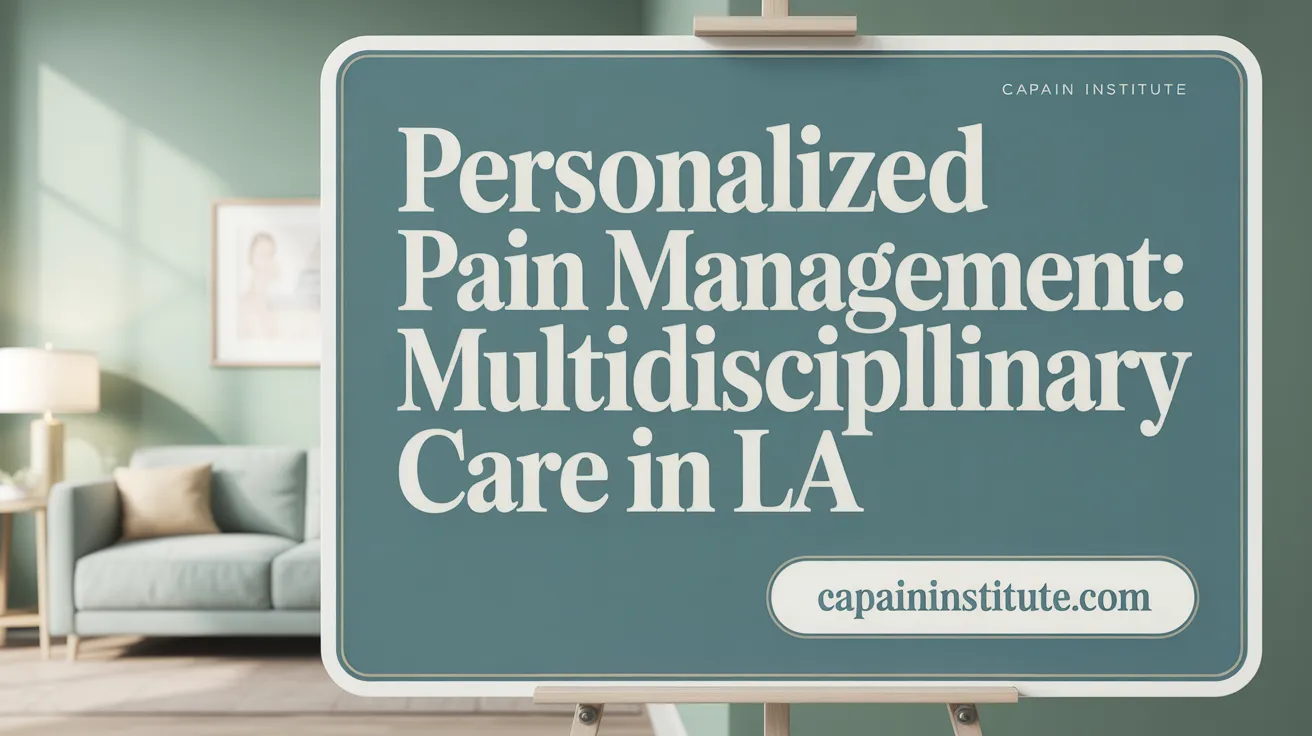 Personalized Pain Management: Multidisciplinary Care in LA