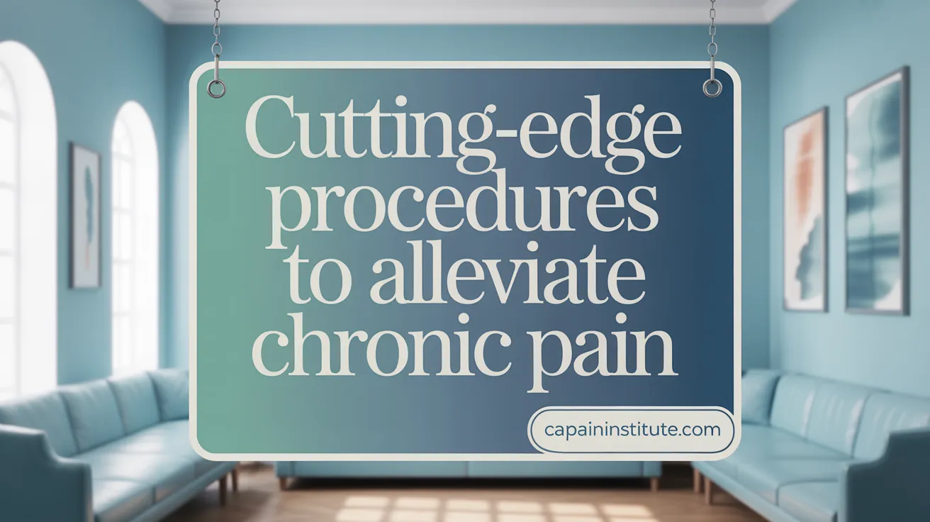 Cutting-Edge Procedures to Alleviate Chronic Pain