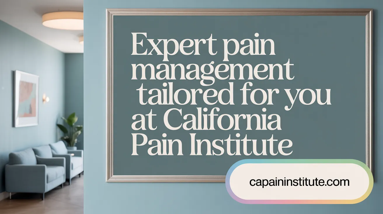 Expert Pain Management Tailored for You at California Pain Institute