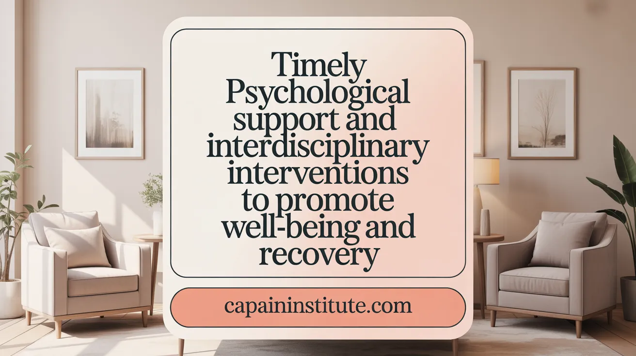 Timely Psychological Support and Interdisciplinary Interventions to Prevent Chronicity