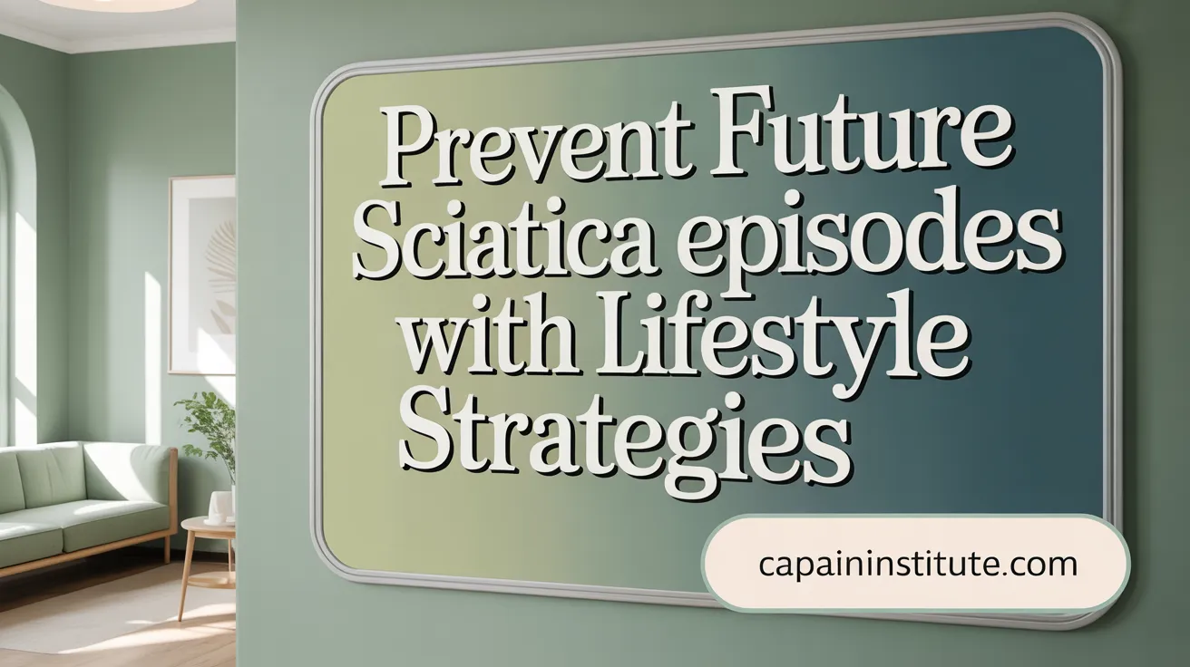 Prevent Future Sciatica Episodes with Lifestyle Strategies