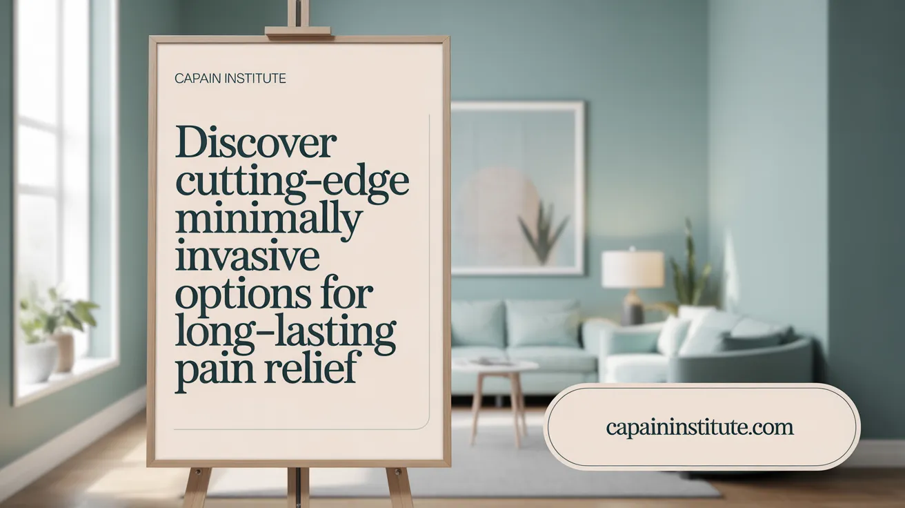 Discover Cutting-Edge Minimally Invasive Options for Long-Lasting Pain Relief