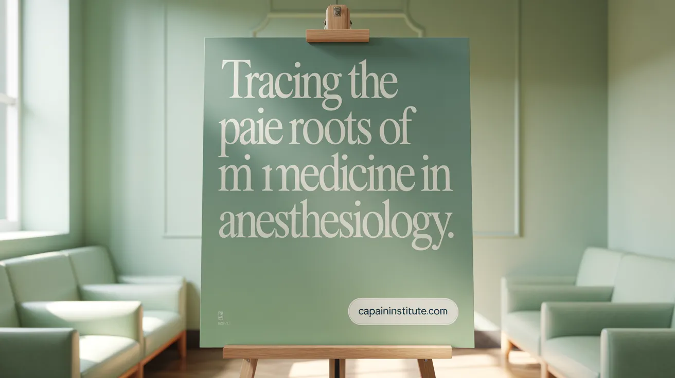 Tracing the Roots of Pain Medicine in Anesthesiology