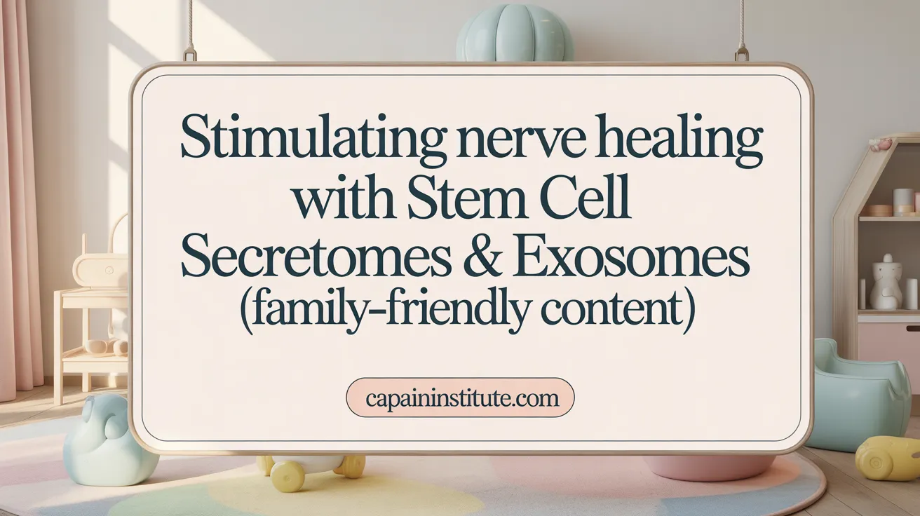 Stimulating Nerve Healing with Stem Cell Secretomes & Exosomes