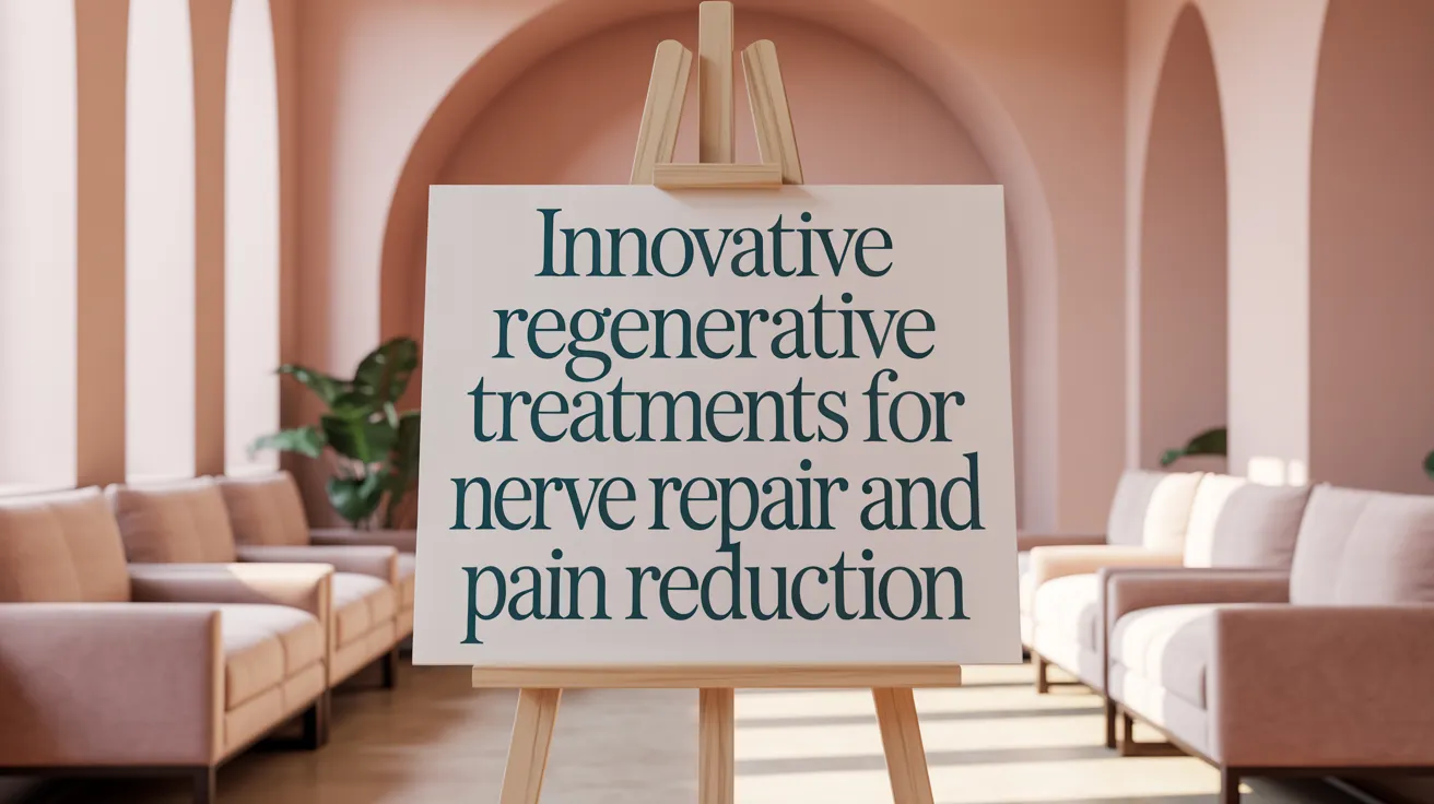 Innovative Regenerative Treatments for Nerve Repair and Pain Reduction