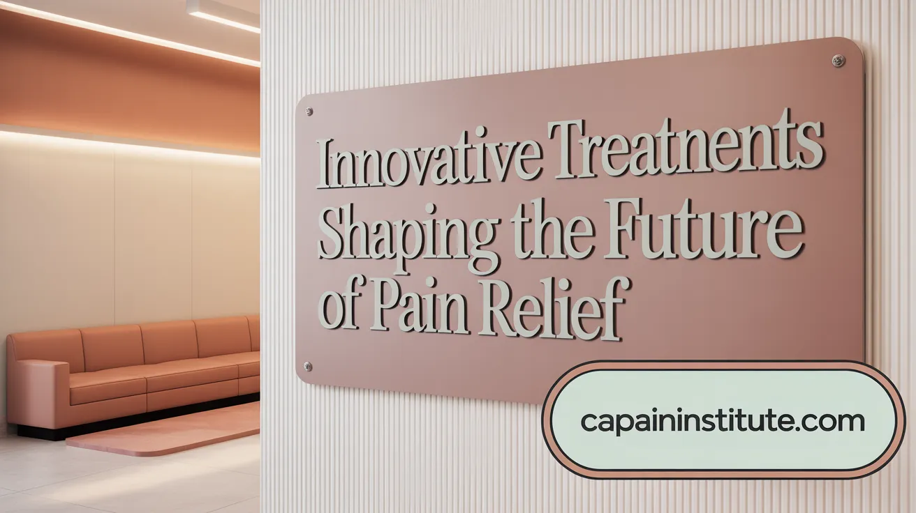 Innovative Treatments Shaping the Future of Pain Relief