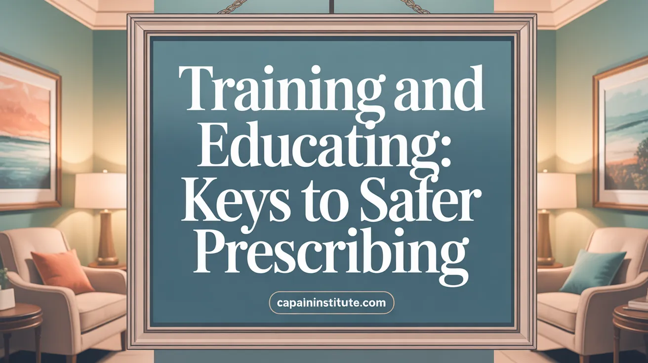 Training and Education: Keys to Safer Prescribing