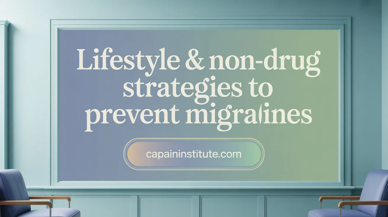 Lifestyle & Non-Drug Strategies to Prevent Migraines