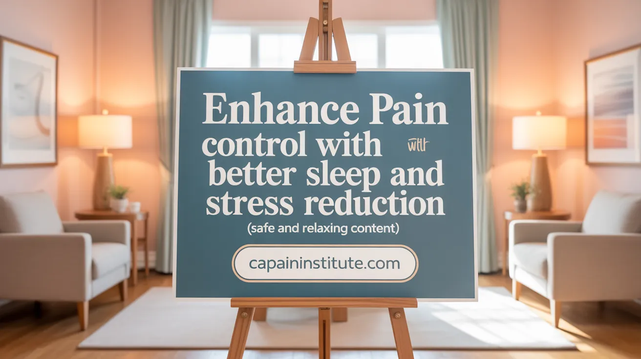 Enhance Pain Control with Better Sleep and Stress Reduction