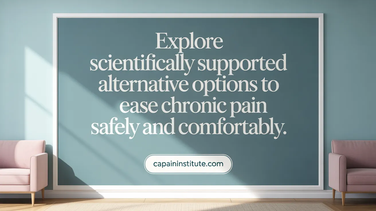 Explore scientifically supported alternative options to ease chronic pain.