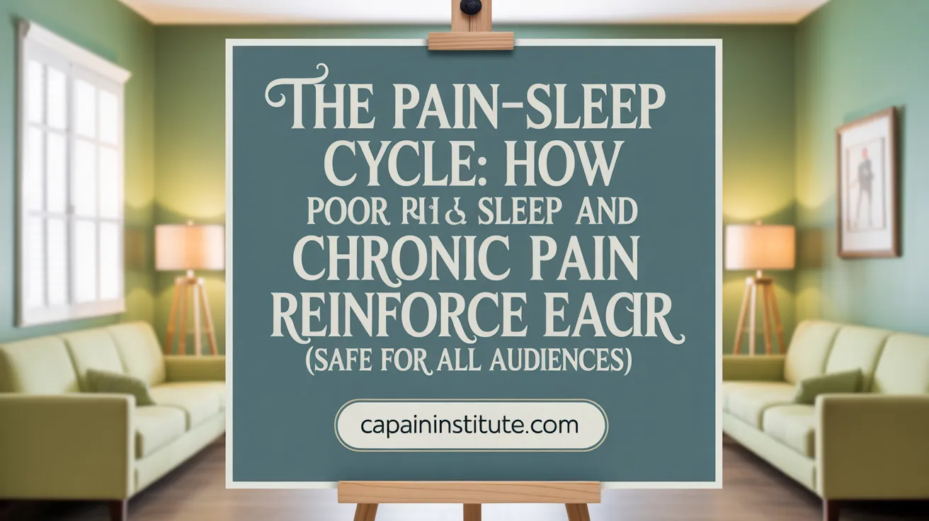 The Pain-Sleep Cycle: How Poor Sleep and Chronic Pain Reinforce Each Other
