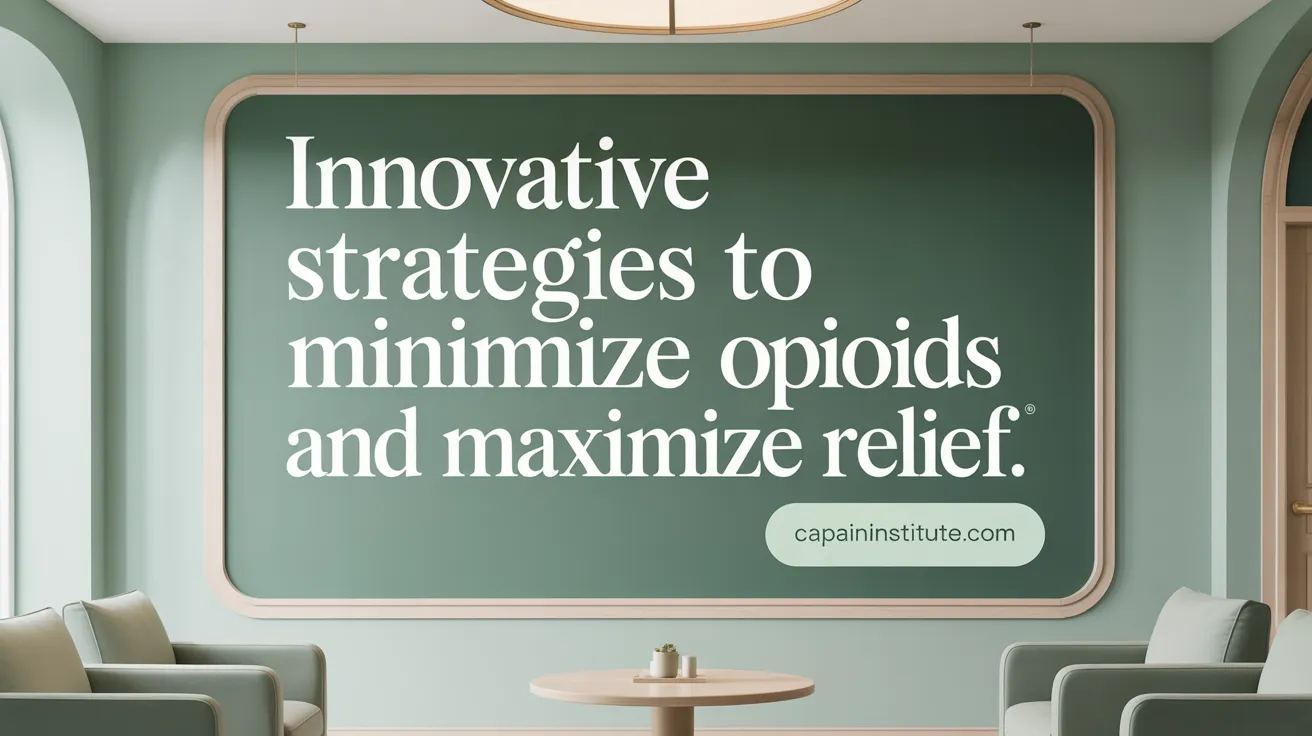 Innovative Strategies to Minimize Opioids and Maximize Relief