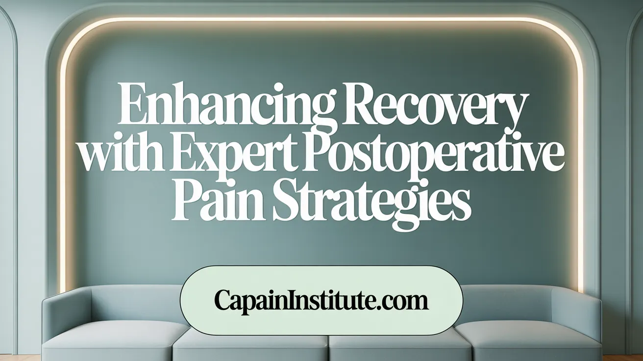 Enhancing Recovery with Expert Postoperative Pain Strategies