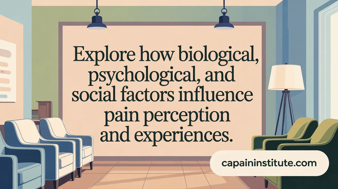 Understand how biological, psychological, and social factors shape pain perception.