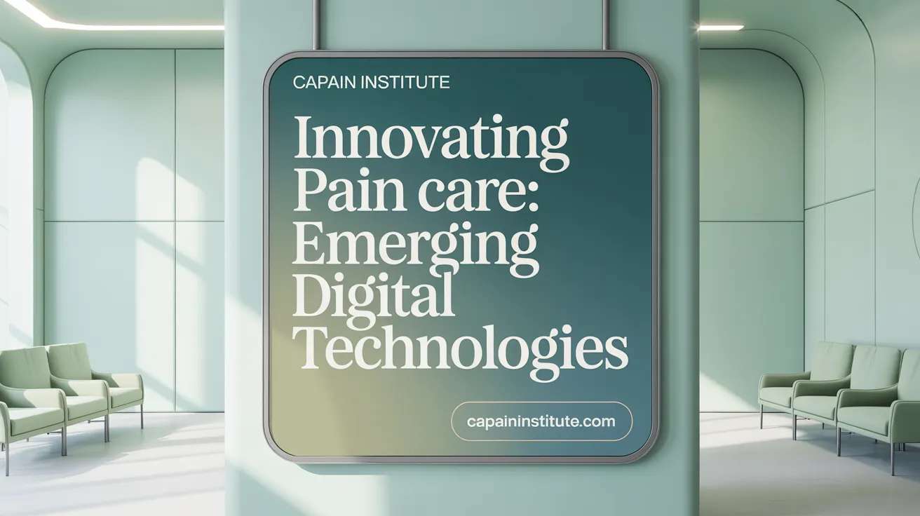 Innovating Pain Care: Emerging Digital Technologies