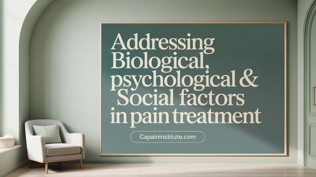 Addressing Biological, Psychological & Social Factors in Pain Treatment