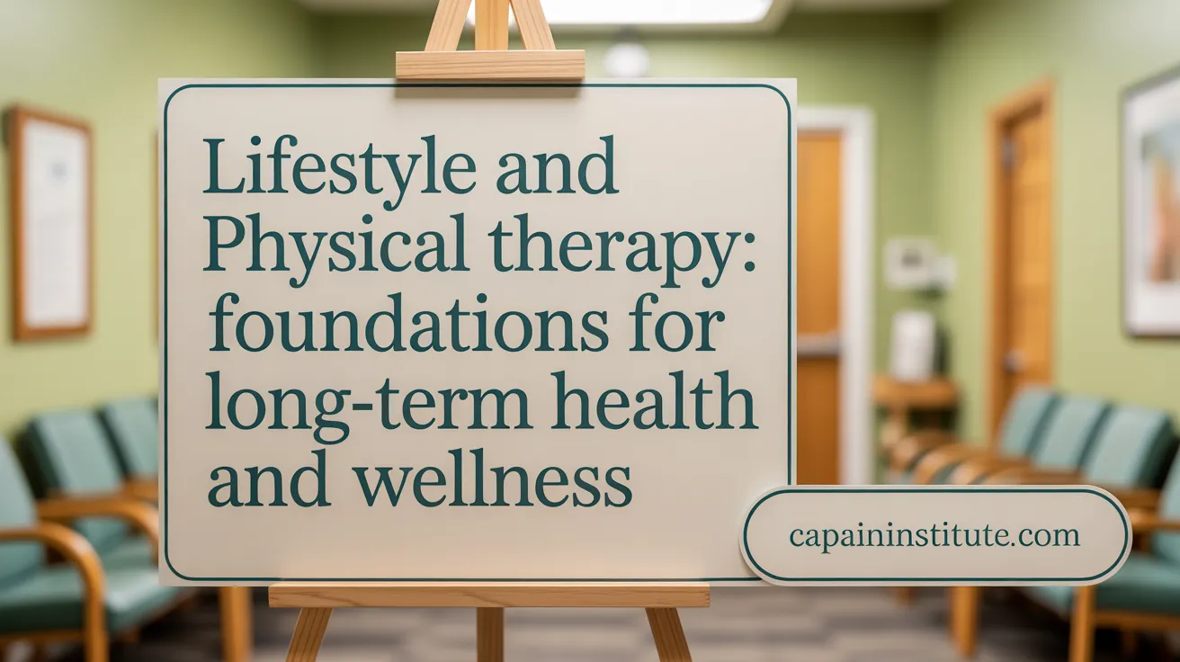 Lifestyle and Physical Therapy: Foundations for Long-term Pain Prevention