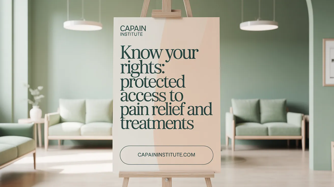 Know Your Rights: Protected Access to Pain Relief and Treatments