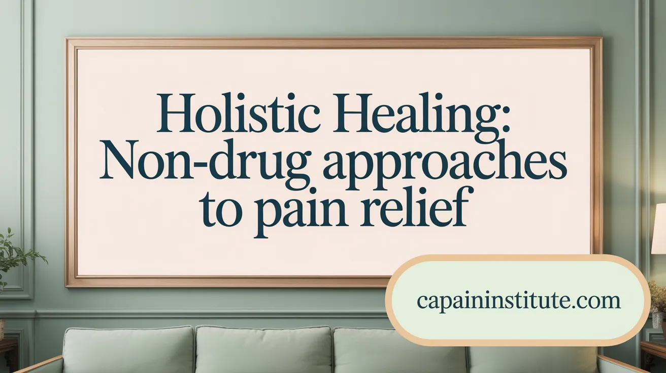 Holistic Healing: Non-Drug Approaches to Pain Relief