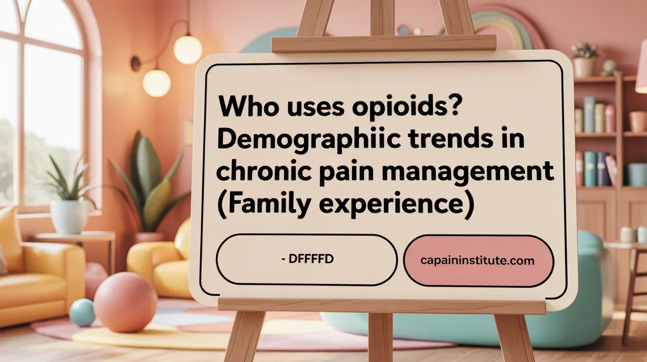 Who Uses Opioids? Demographic Trends in Chronic Pain Management
