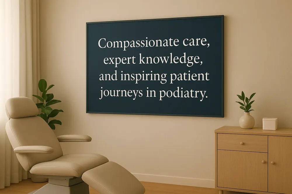 Compassionate care, expert knowledge, and inspiring patient journeys in podiatry.