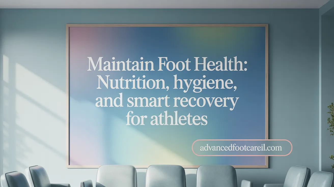 Maintain Foot Health: Nutrition, Hygiene, and Smart Recovery for Athletes