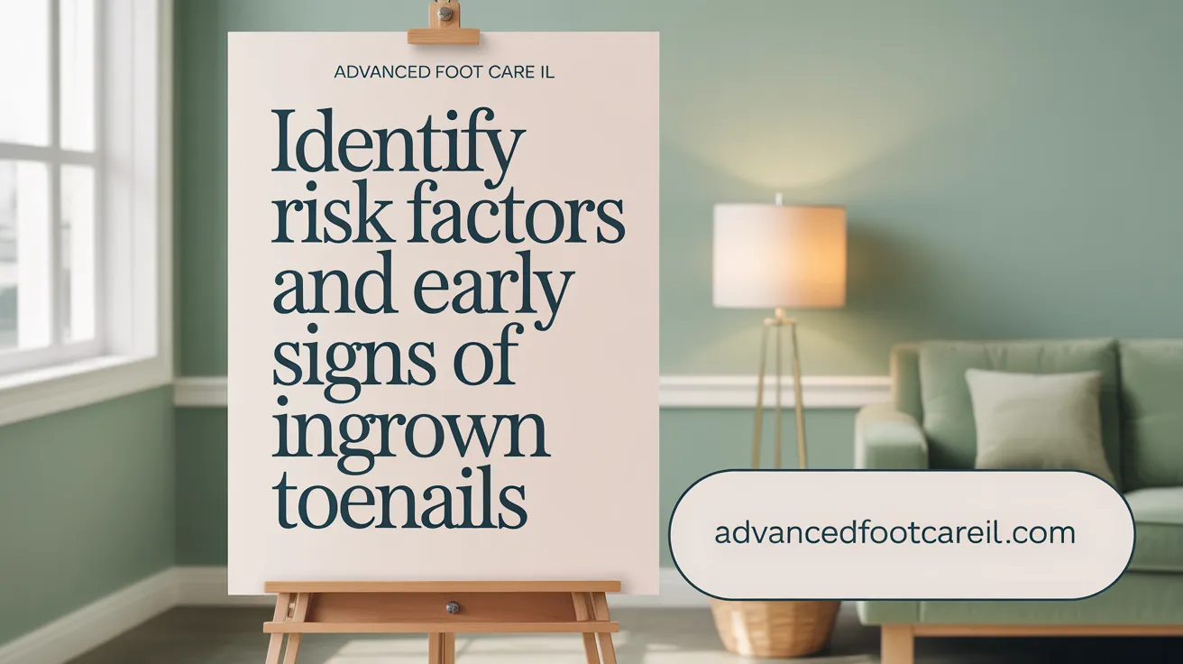 Identify risk factors and early signs of ingrown toenails