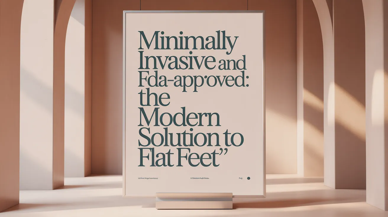 Minimally Invasive and FDA-Approved: The Modern Solution to Flat Feet