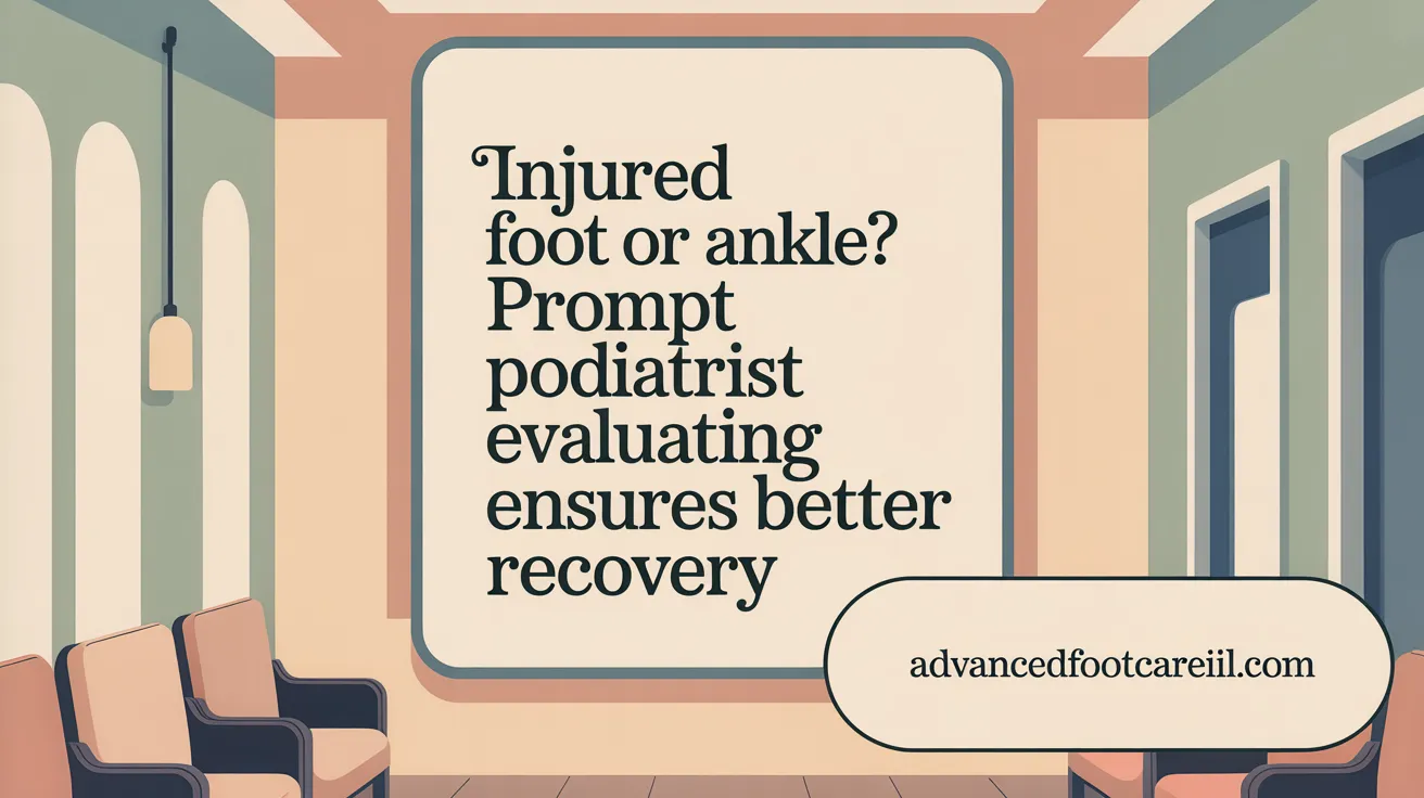 Injured Foot or Ankle? Prompt Podiatrist Evaluation Ensures Better Recovery