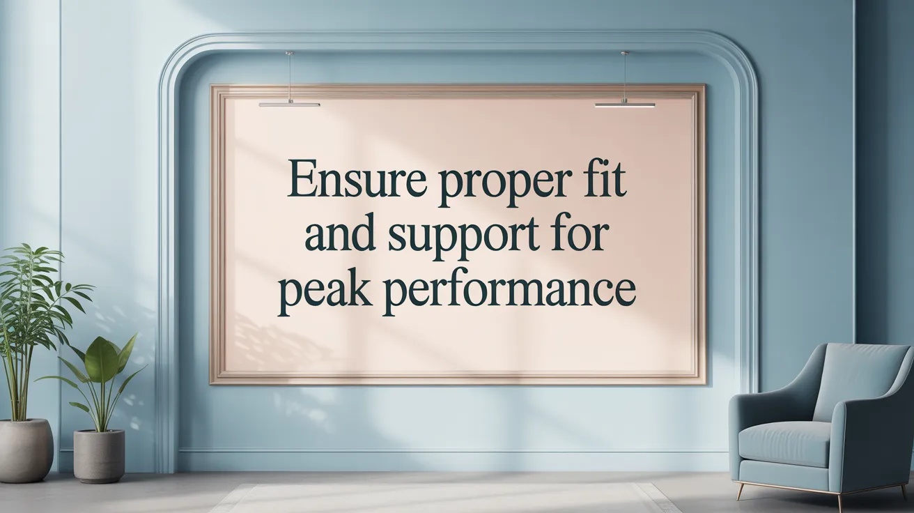 Ensure Proper Fit and Support for Peak Performance
