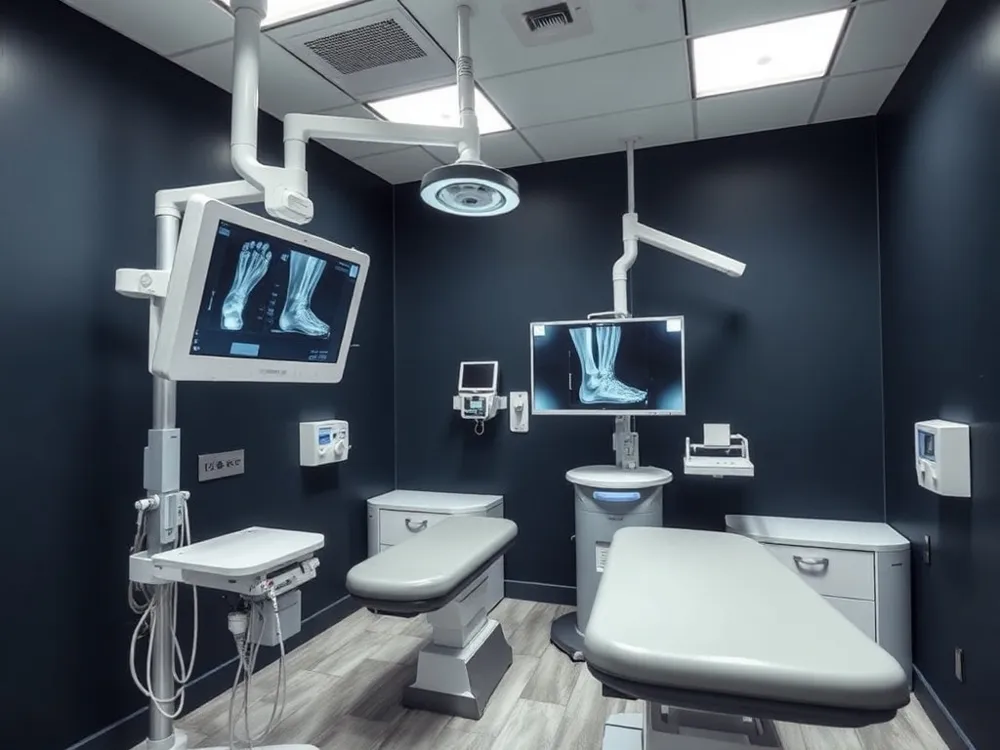 Minimally invasive foot surgery uses tiny incisions and real-time X-ray guidance to reduce pain and speed recovery compared to traditional open procedures.