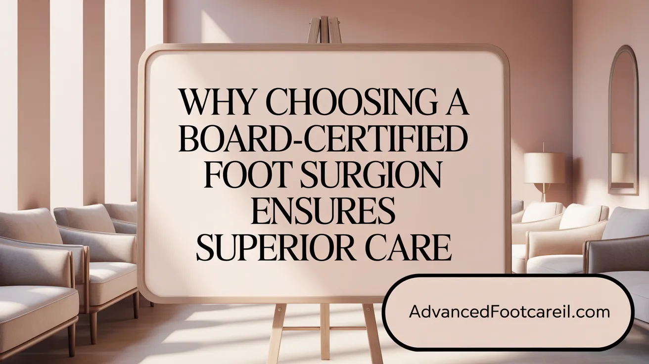 Why Choosing a Board-Certified Foot Surgeon Ensures Superior Care