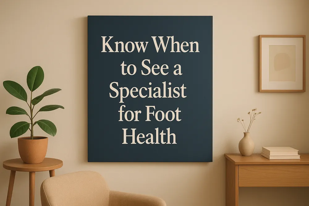 Know When to See a Specialist for Foot Health