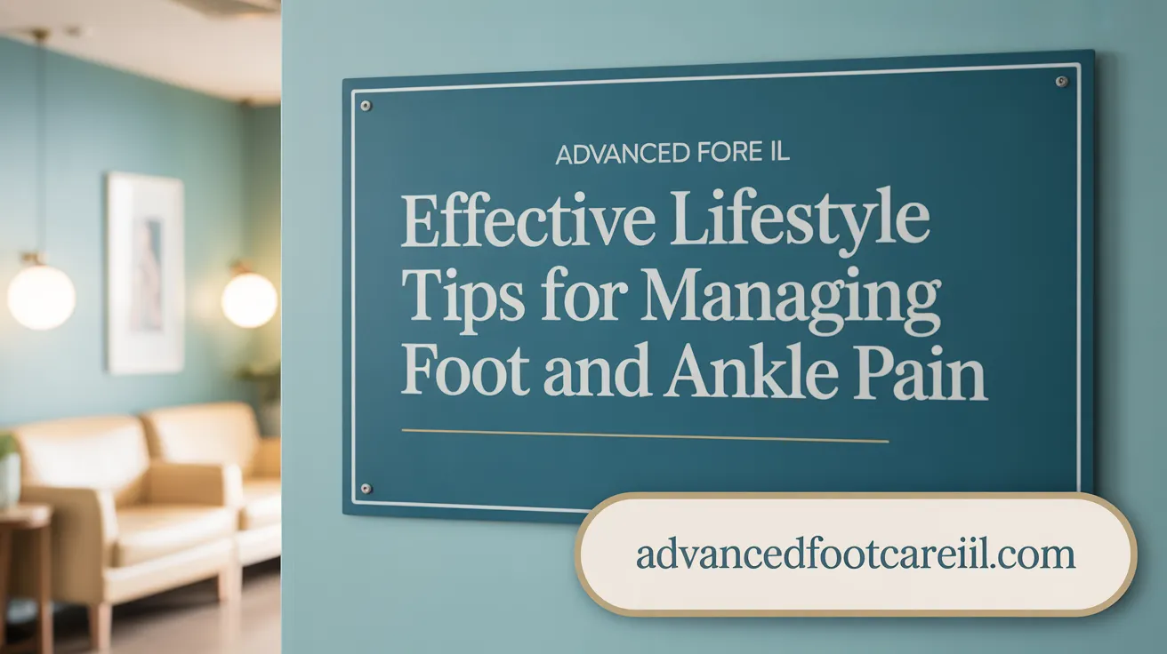 Effective Lifestyle Tips for Managing Foot and Ankle Pain