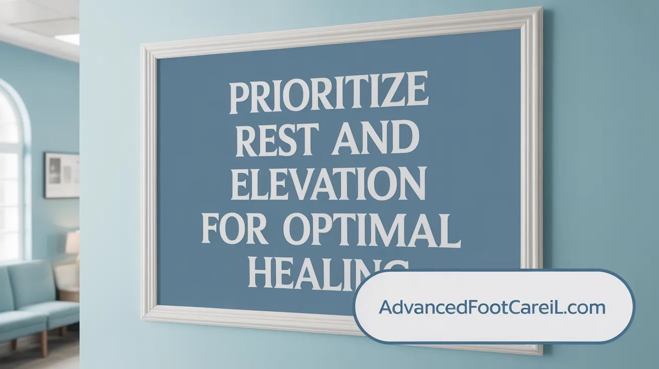 Prioritize Rest and Elevation for Optimal Healing
