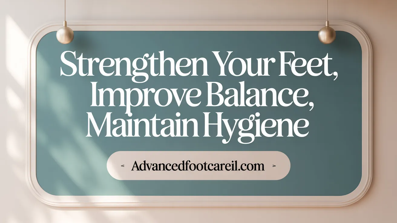 Strengthen Your Feet, Improve Balance, Maintain Hygiene